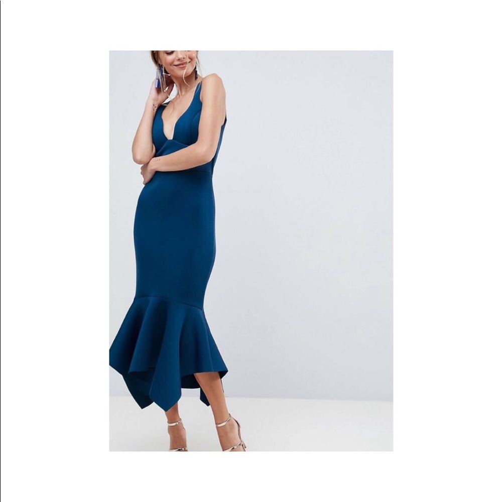 Blue scuba dress from ASOS